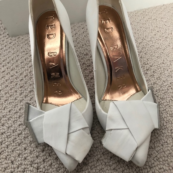 White Ted Baker Heels - Picture 1 of 3